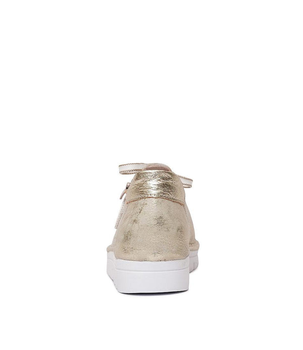 Js-2001 Champagne Leather Sneakers - Shouz