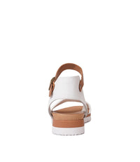 Londona White / Scotch Leather Sandals - Shouz