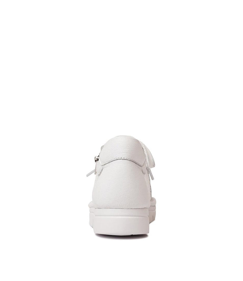 Eton White Mesh Leather Sneakers - Shouz