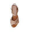 Brie Taupe Leather Heels - Shouz