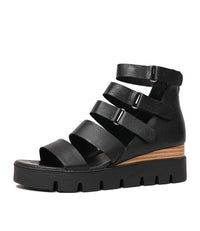 Raafe Black / Natural Leather Sandals, DJANGO & JULIETTE - Shouz