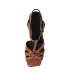 Tainted Chestnut Leather Heels - Shouz