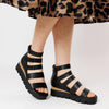 Raafe Black / Natural Leather Sandals, DJANGO & JULIETTE - Shouz