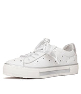 Fennas White Leather Sneakers - Shouz
