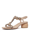 Mencas Latte Multi Leather Heels, DJANGO & JULIETTE - Shouz