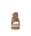 Gizelle Taupe Leather Sandals - Shouz