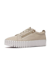 Bump Macadamia Leather Sneakers, DJANGO & JULIETTE - Shouz