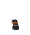 Ofty Black Patent Leather Slingback Loafers - Shouz
