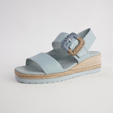 Innes Denim Leather Sandals