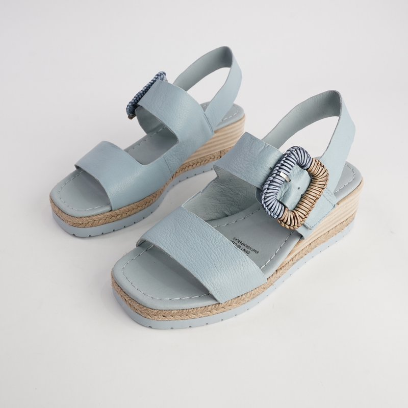 Innes Denim Leather Sandals