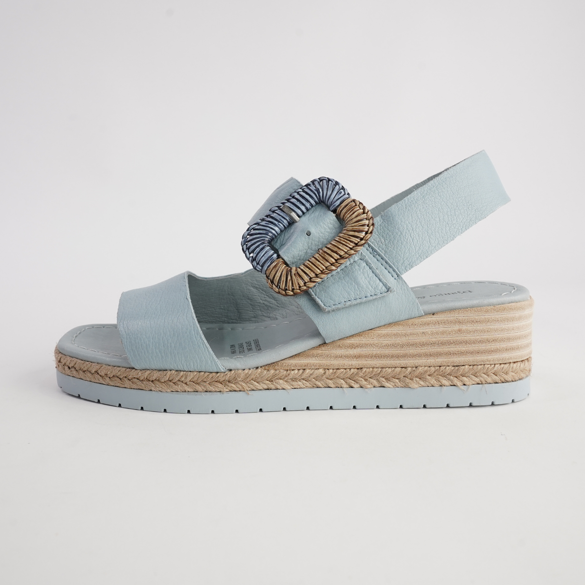 Innes Denim Leather Sandals - DJANGO AND JULIETTE | Shouz