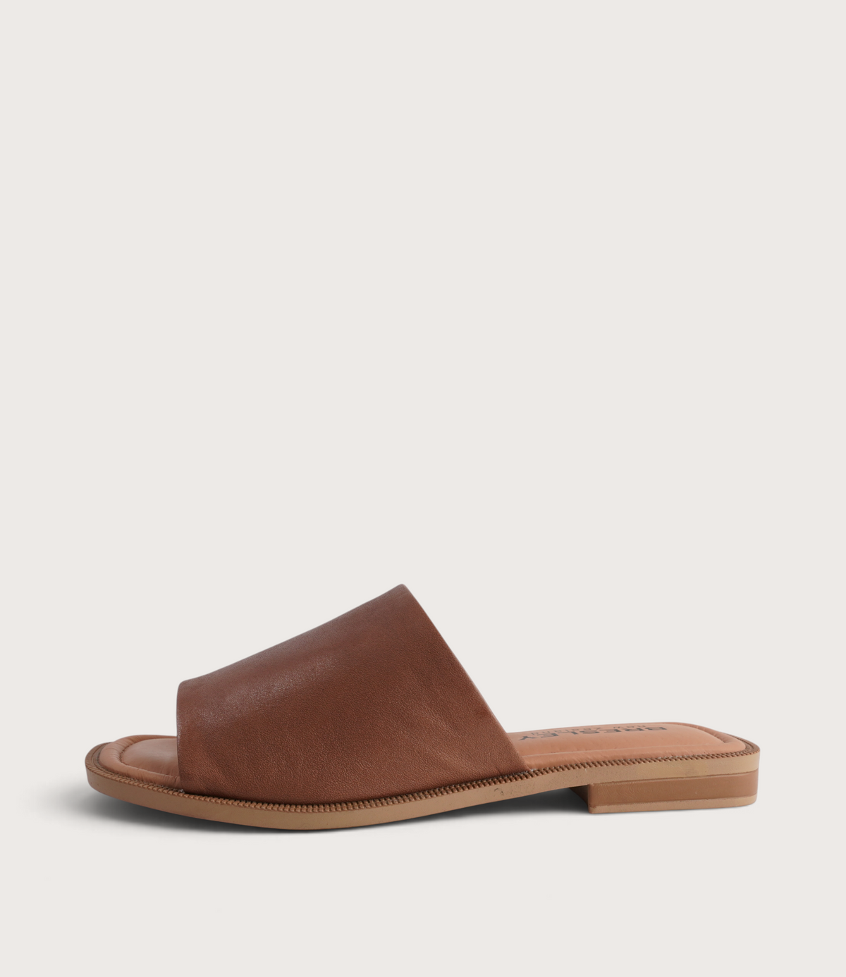 Sooty Brandy Leather Flats