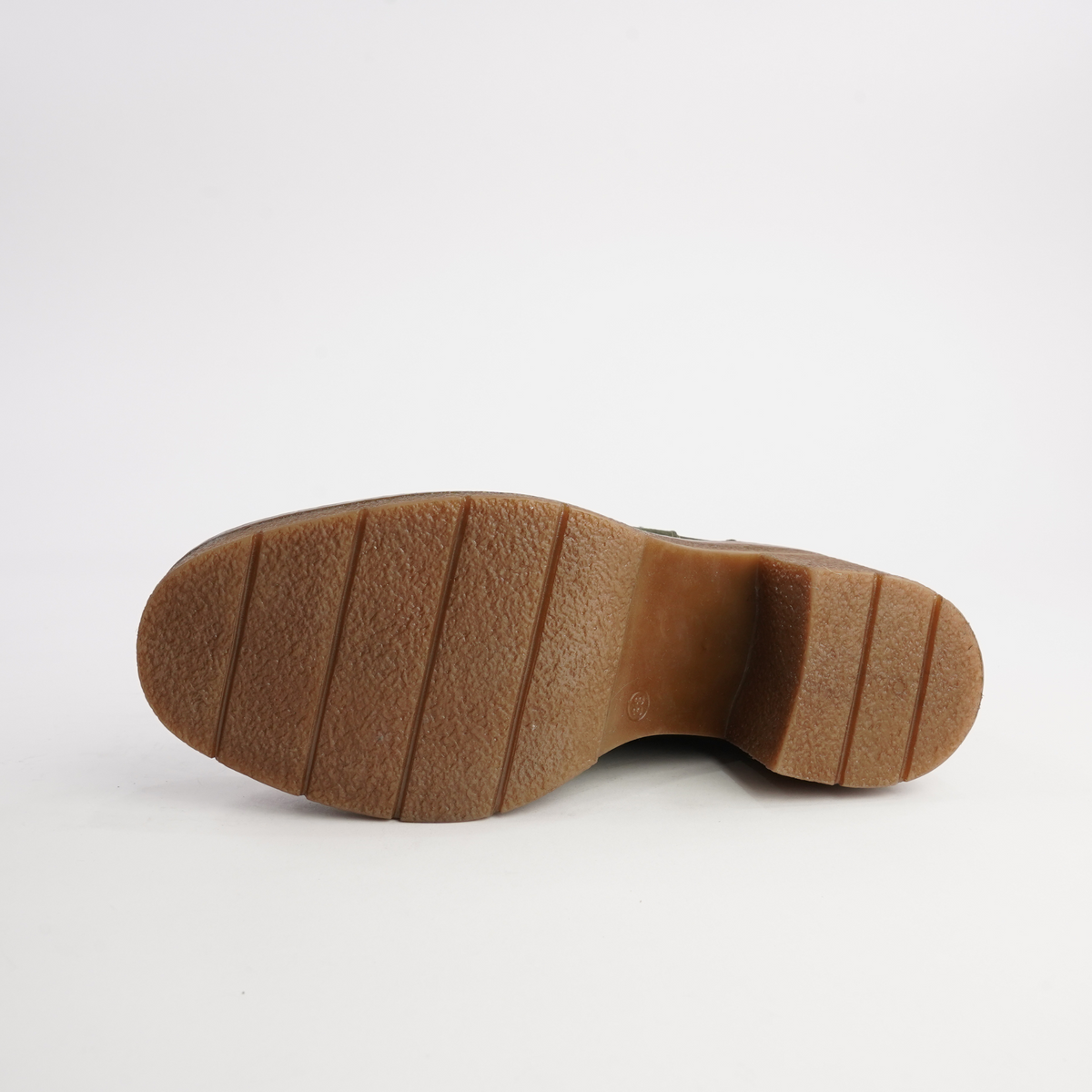 Gem Khaki Nubuck Leather Ankle Boots