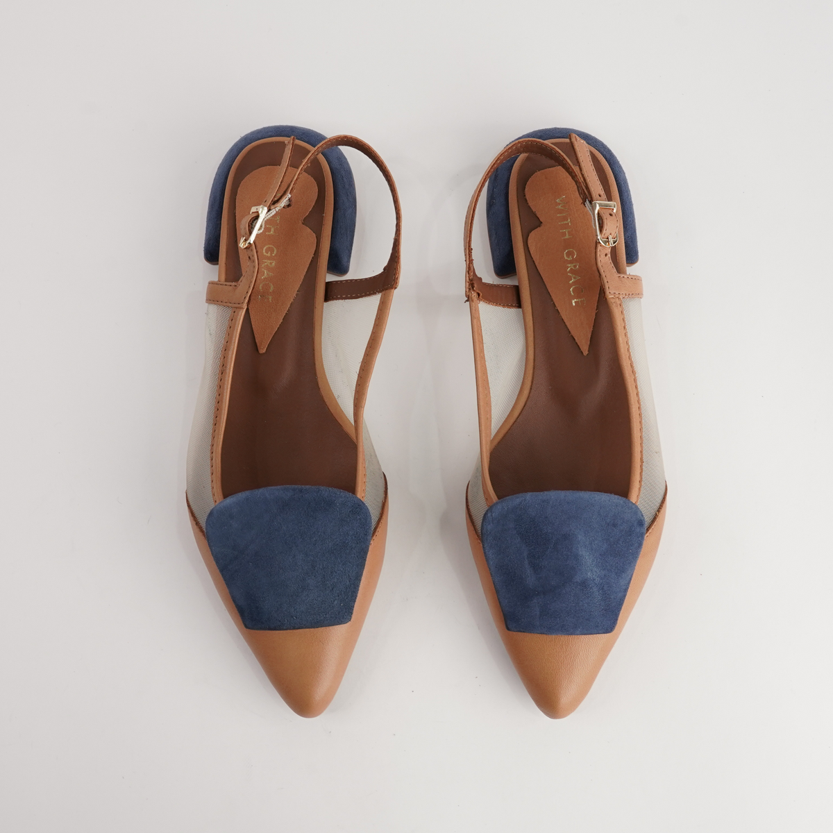 Vivienne Tan/ Jeans Mts Suede Flats - WITH GRACE | Shouz