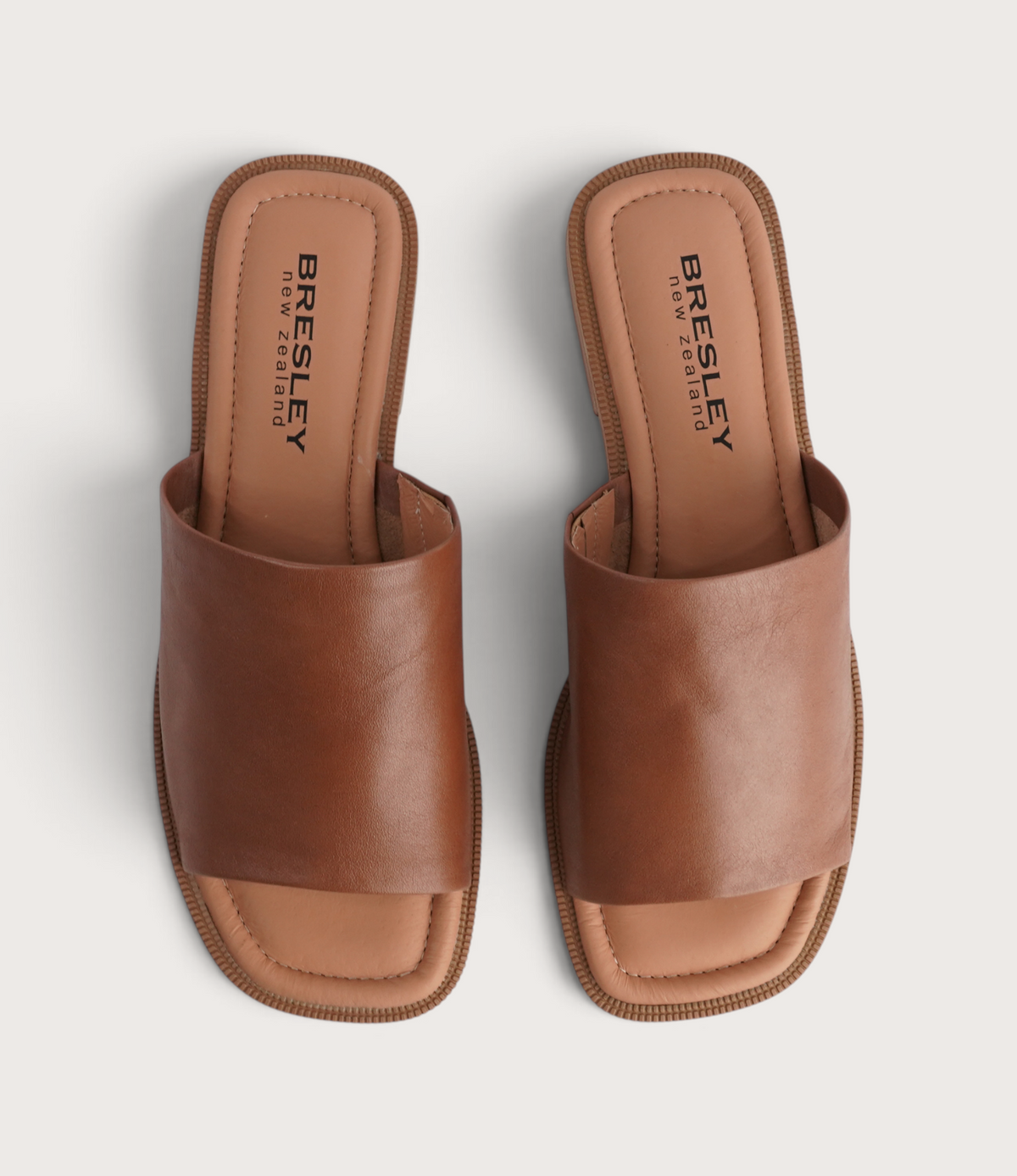Sooty Brandy Leather Flats