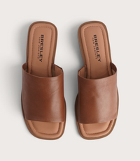 Sooty Brandy Leather Flats