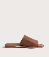 Sooty Brandy Leather Flats