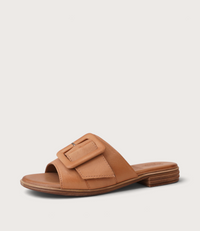 Miley Coconut Leather Slides