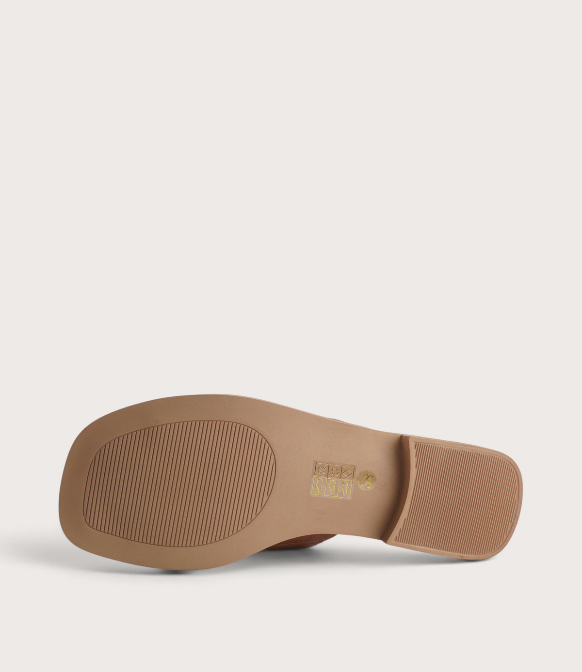 Sooty Brandy Leather Flats