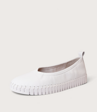 Heaton White Ballet Flats