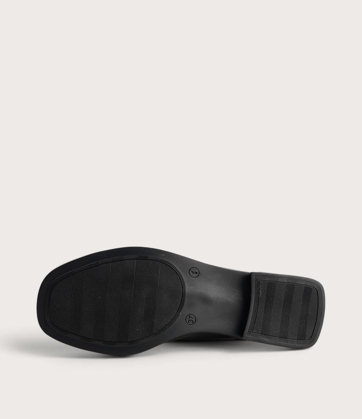 Luna Black Leather Flats