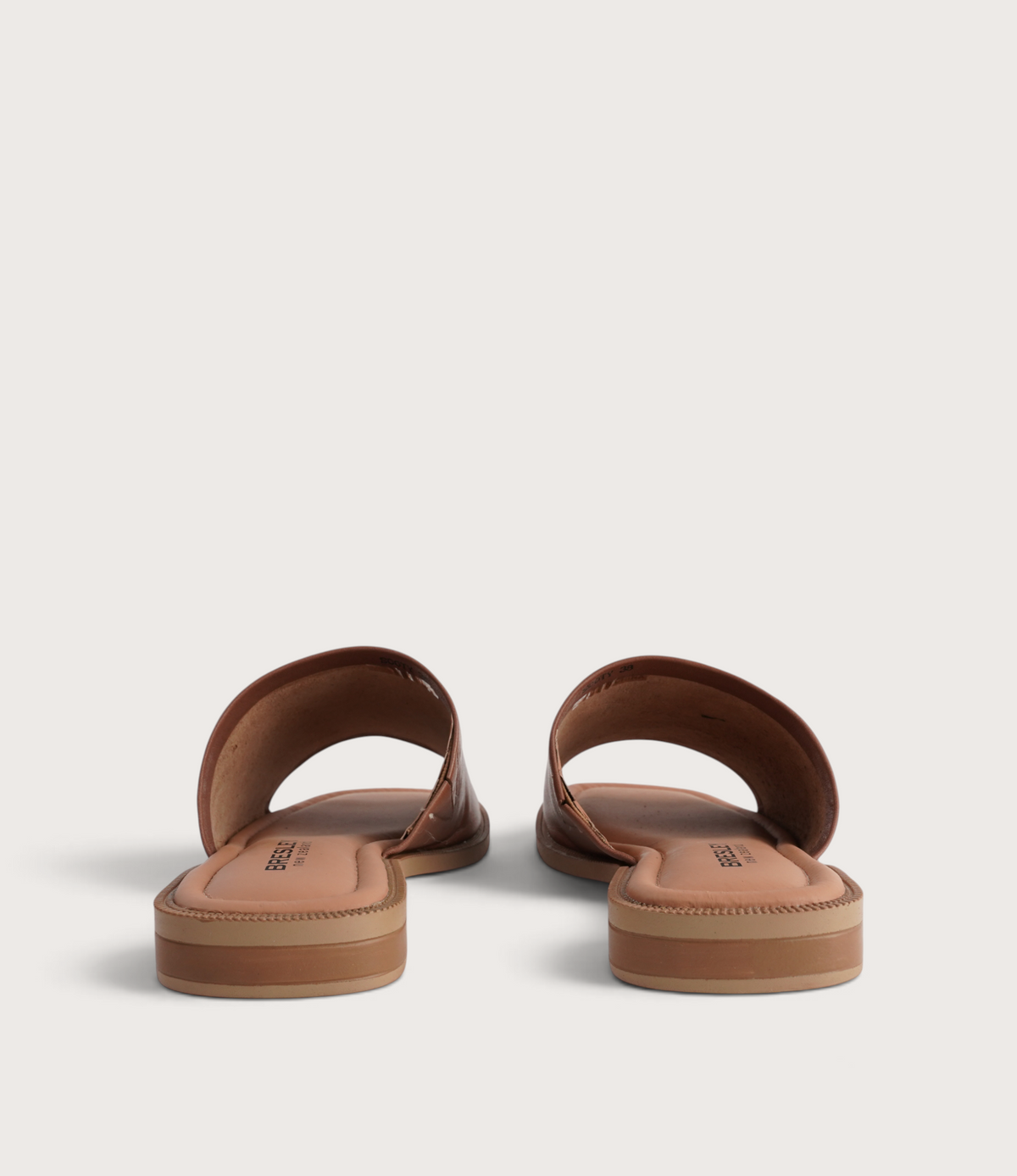 Sooty Brandy Leather Flats
