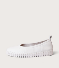 Heaton White Ballet Flats