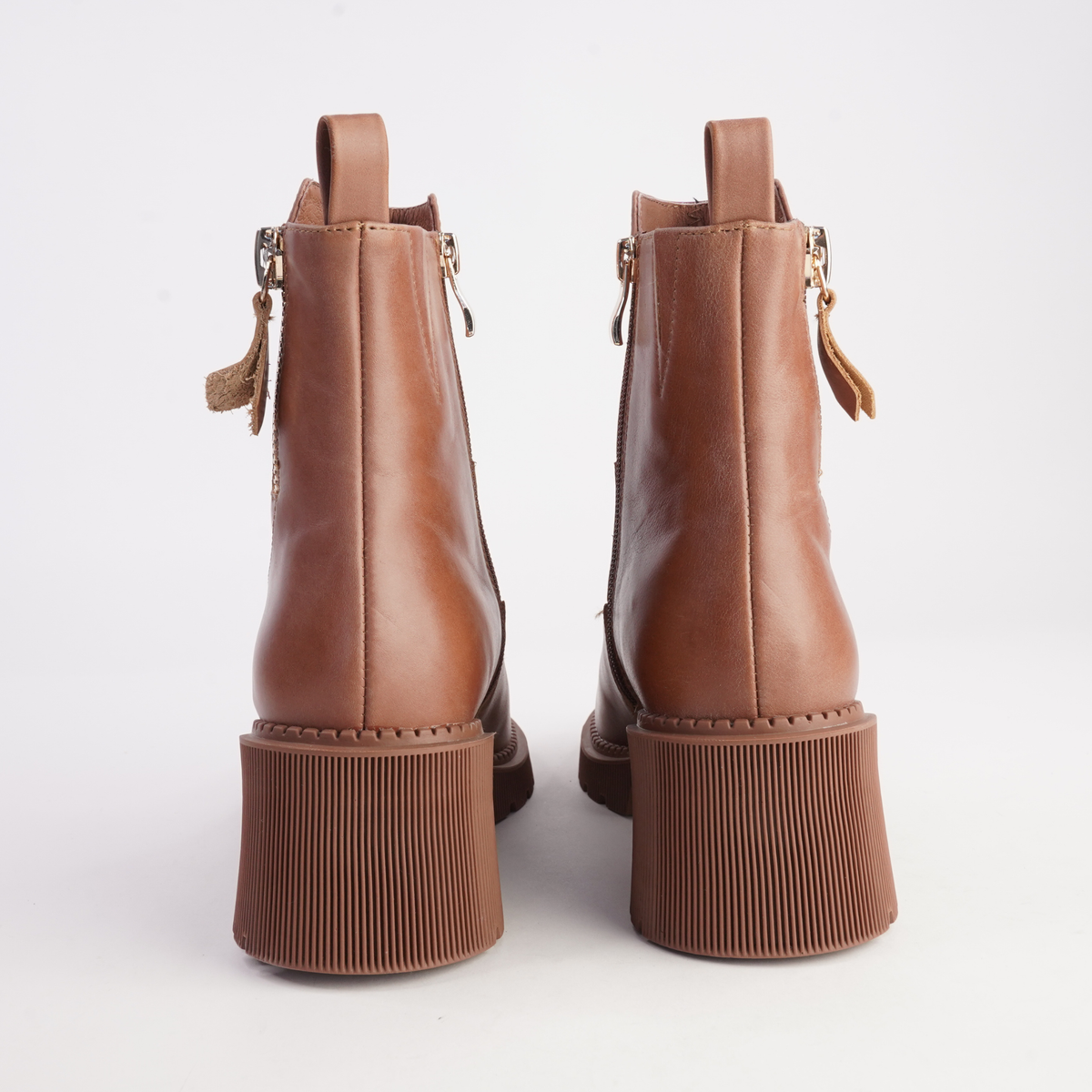 Zareks New Cognac Leather Boots - DJANGO AND JULIETTE | Shouz