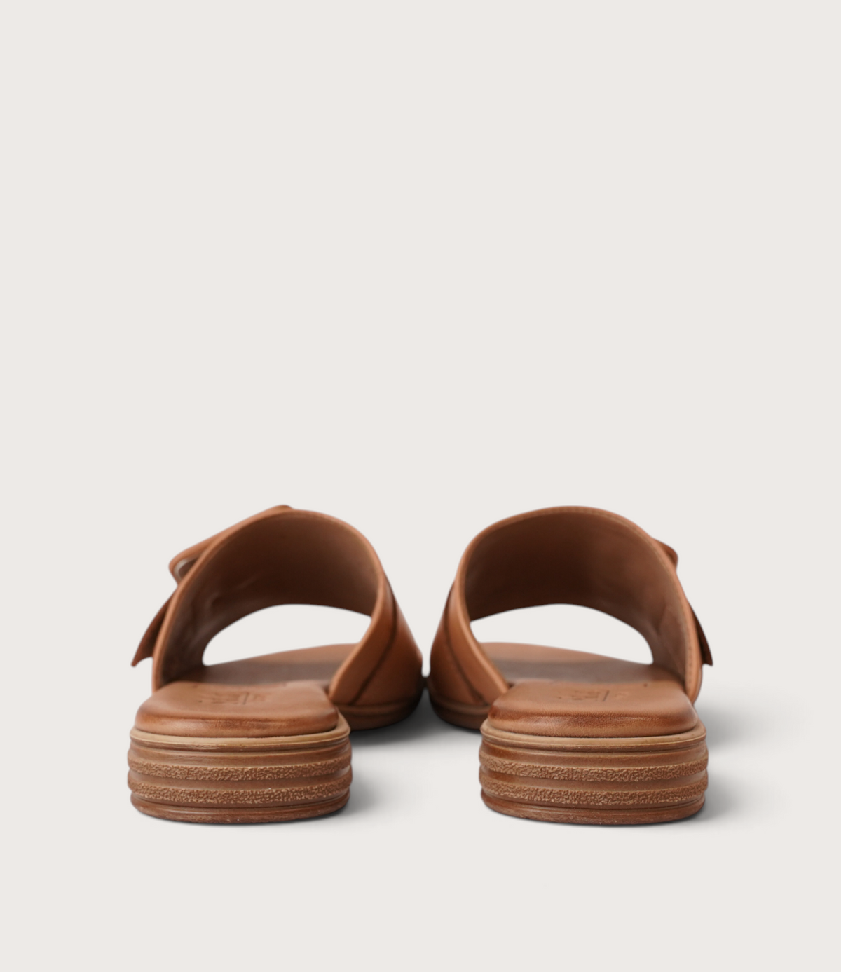 Miley Coconut Leather Slides