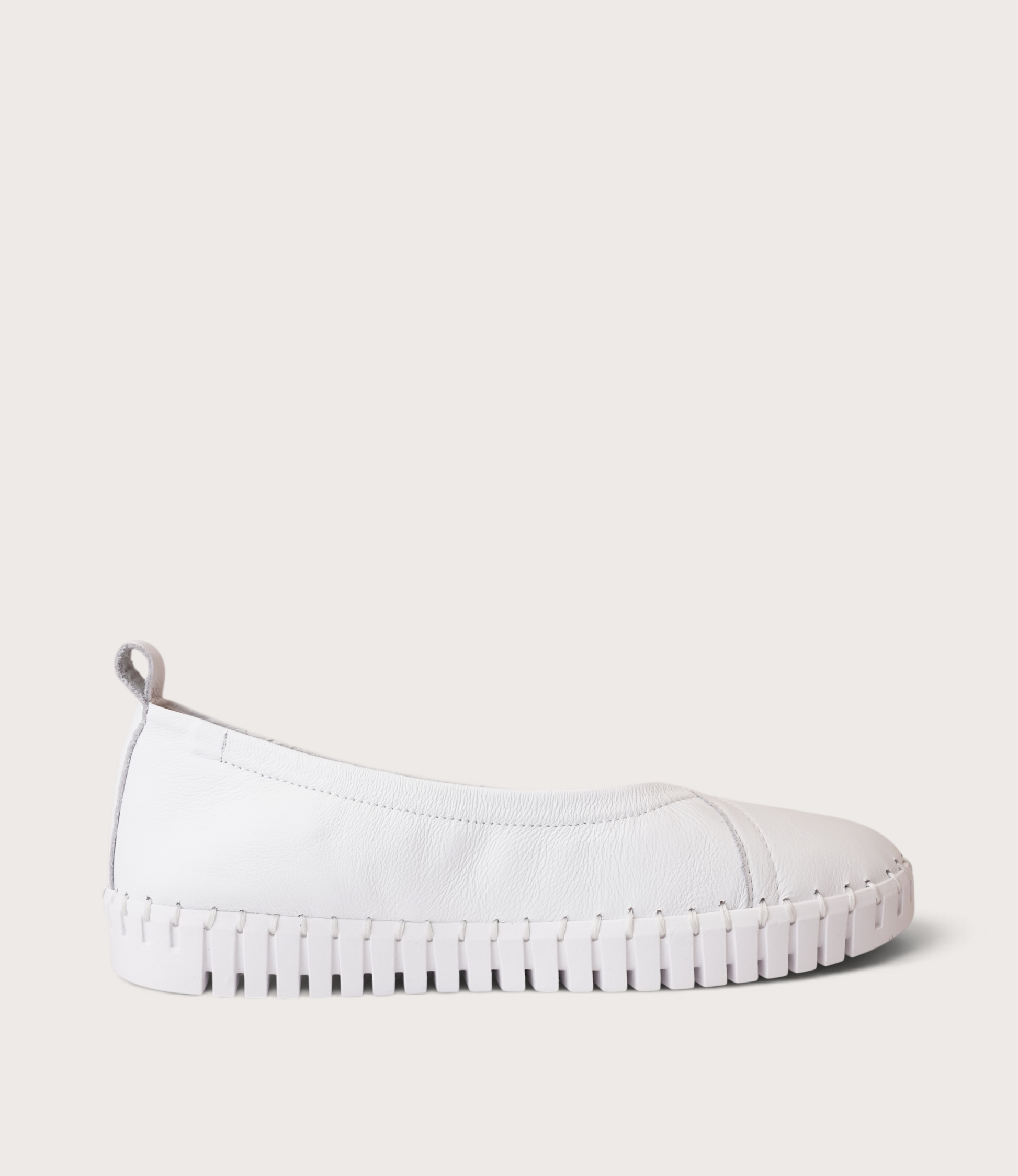 Heaton White Ballet Flats