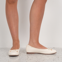 Picture Nude Leather Ballet Flats