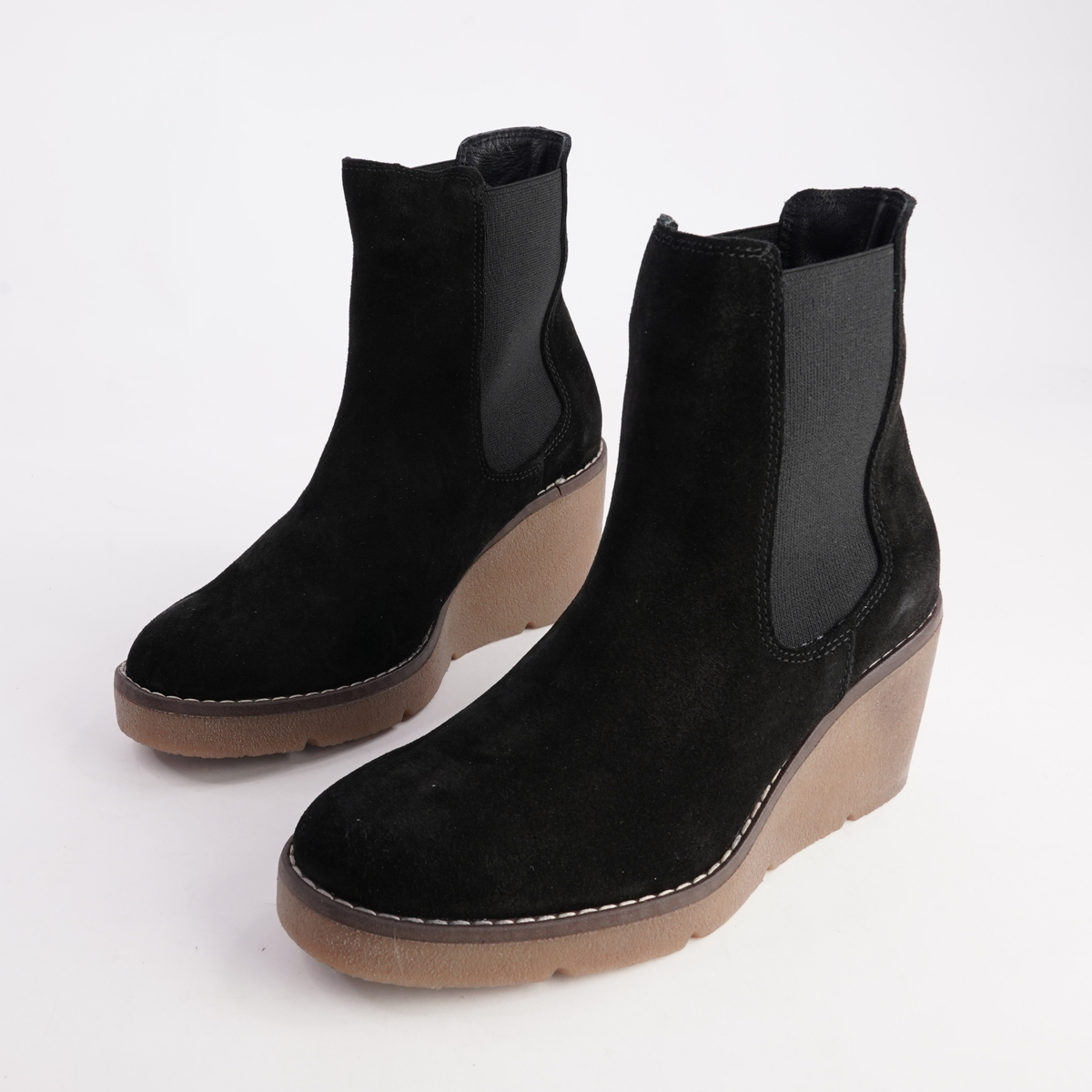 Glory Black Nubuck Ankle Boots - SALA | Shouz