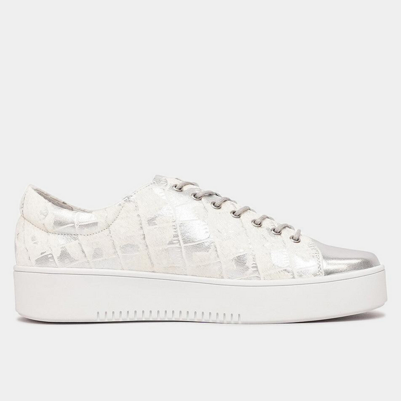 Laila Silver Leather Sneakers