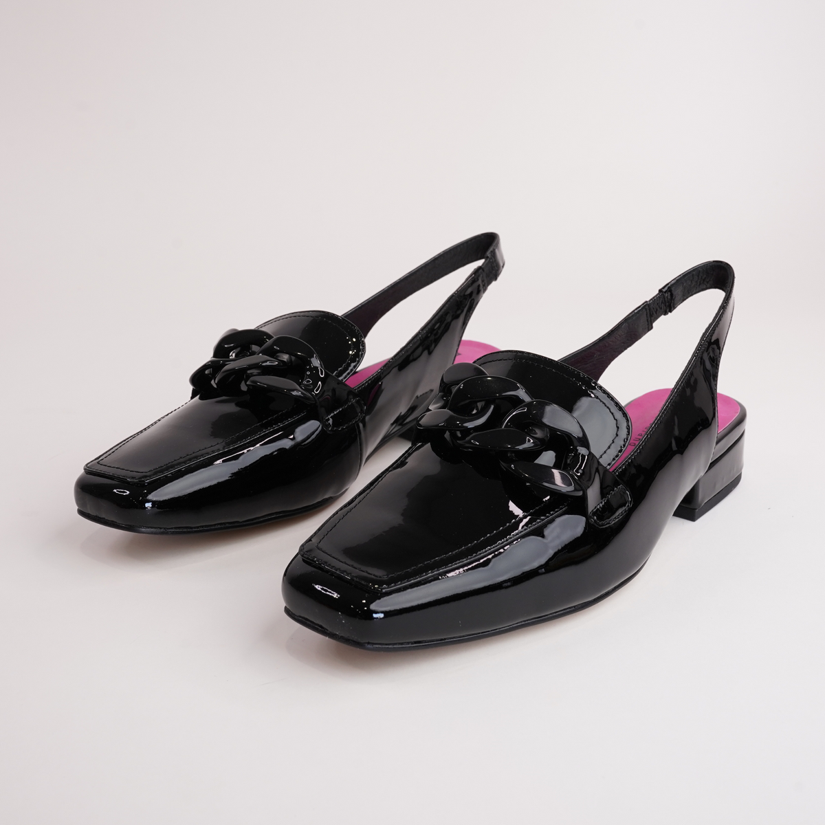 Randal Black Patent Leather Loafers - BRESLEY | Shouz