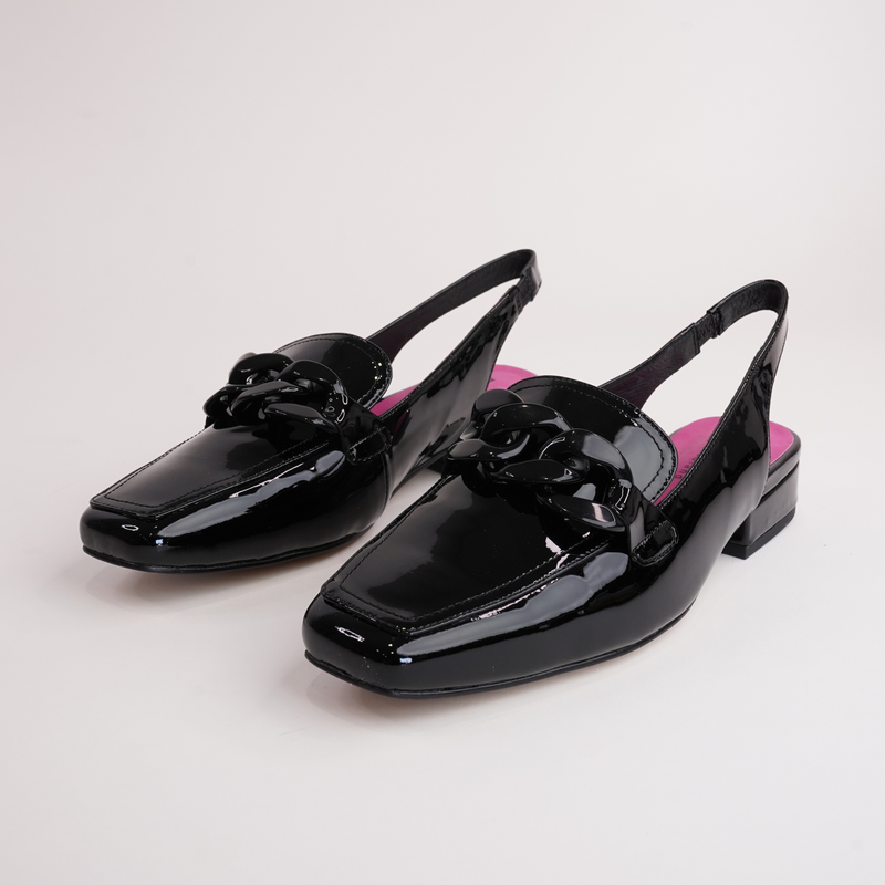 Randal Black Patent Leather Loafers