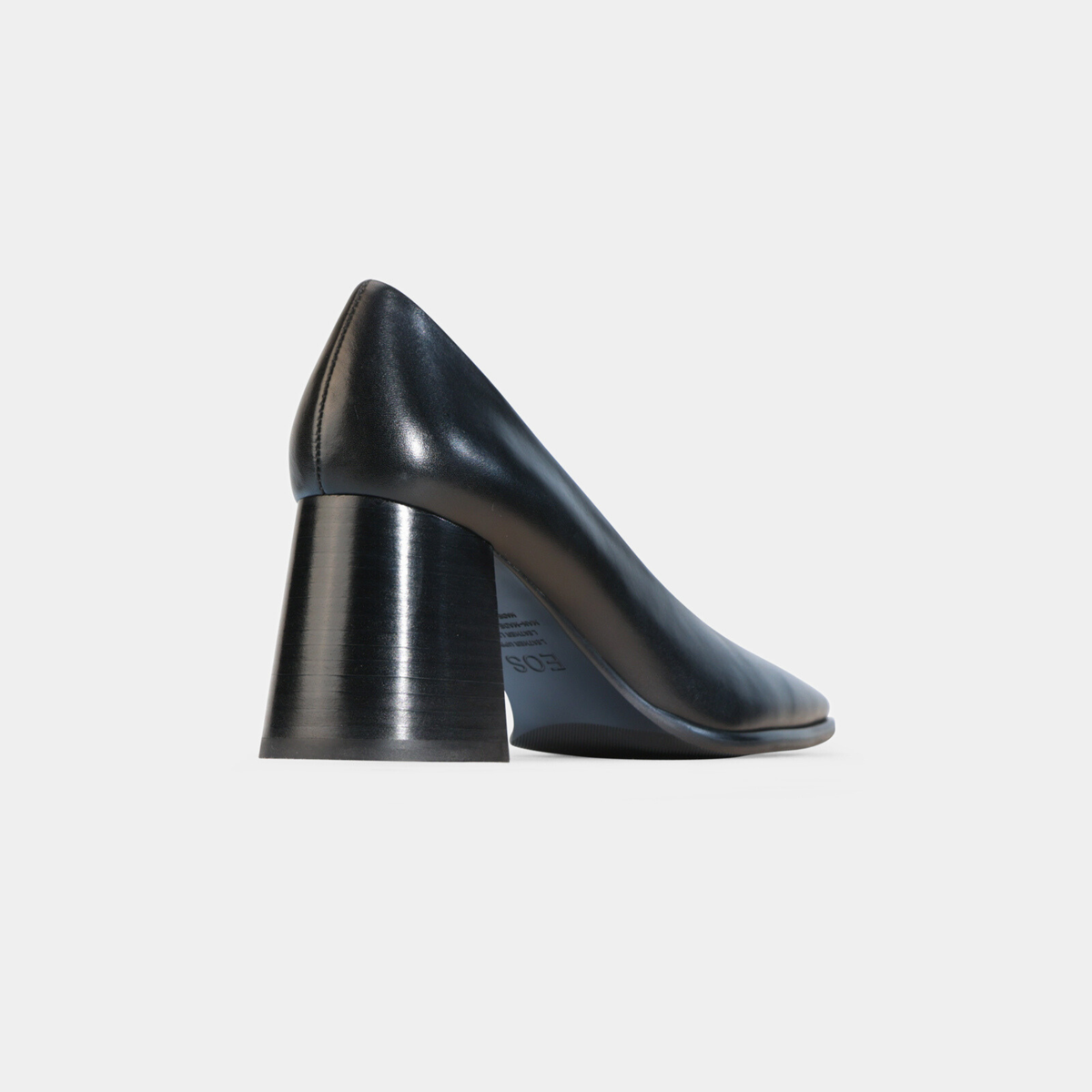 Zanie Black Leather Heels - EOS FOOTWEAR | Shouz