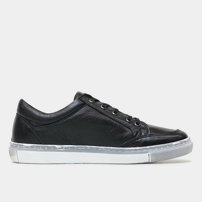 Ronnie Black Leather Sneakers