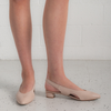 Frankiel Nude Leather Heels