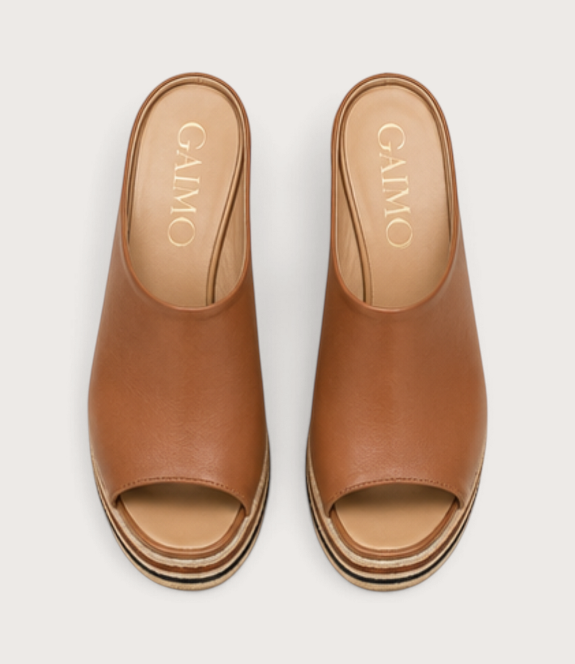 Bob Praline Leather Wedges