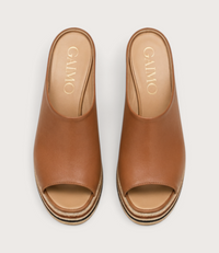 Bob Praline Leather Wedges