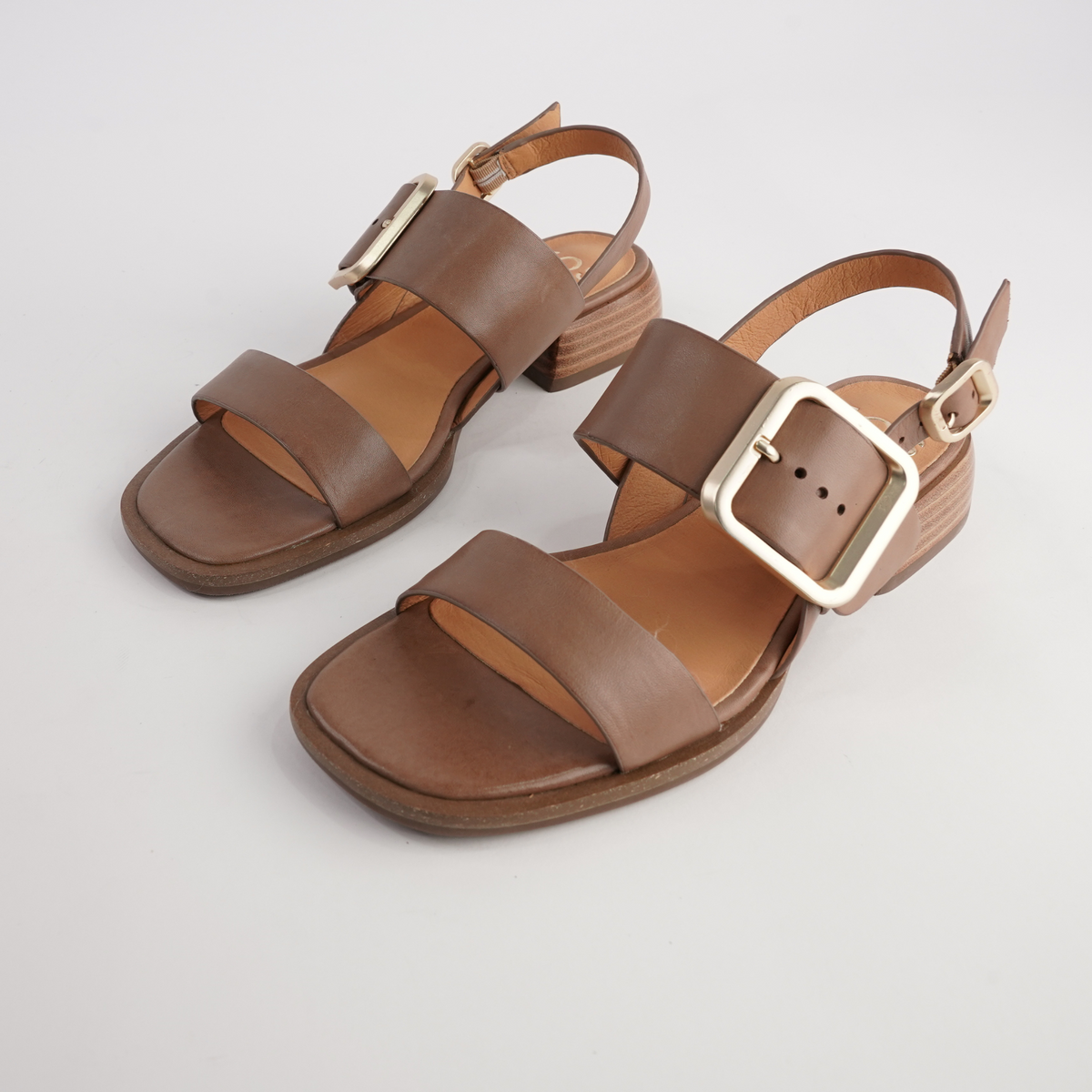 Ikam Pecan Leather Sandals