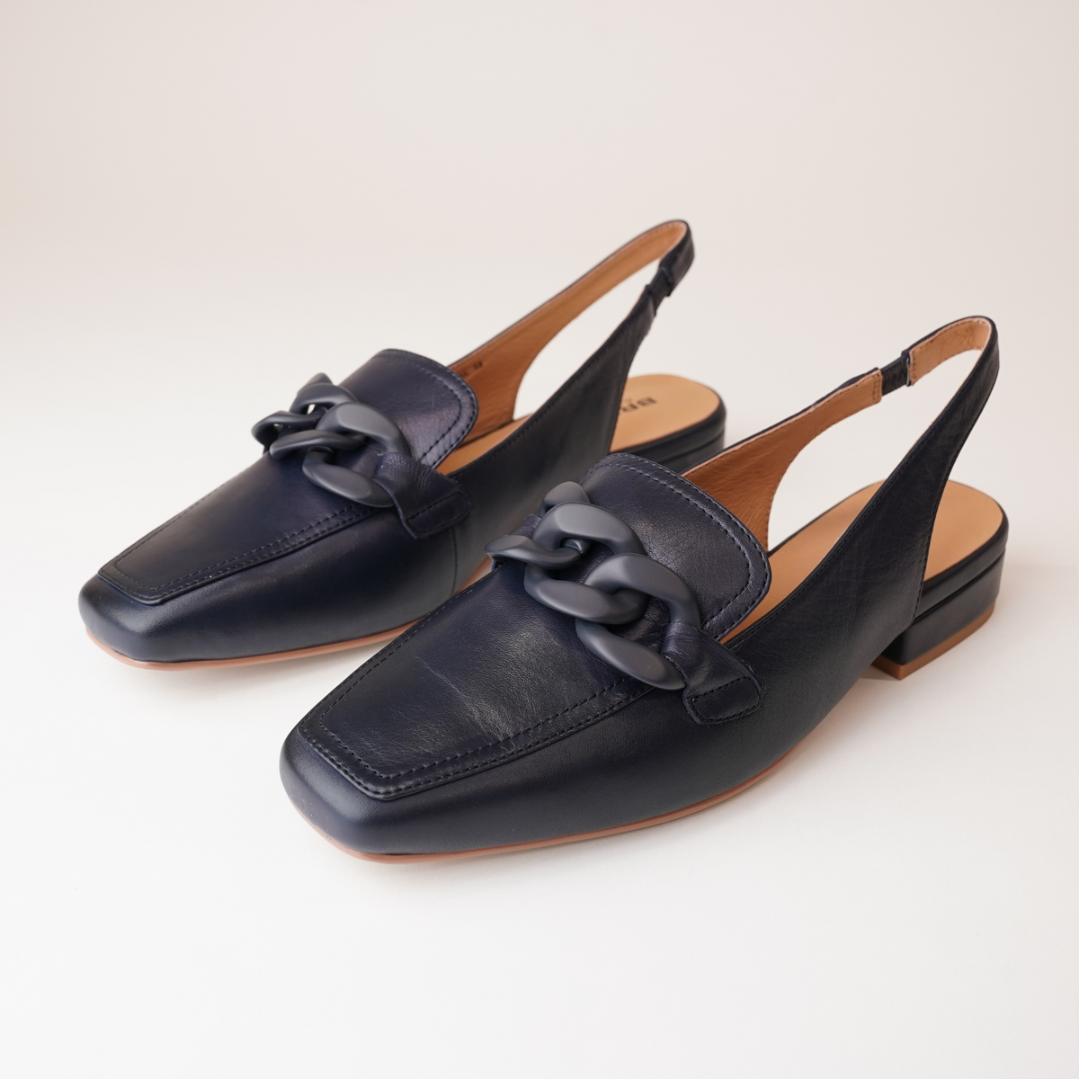 Randal Navy/Navy Leather Loafers