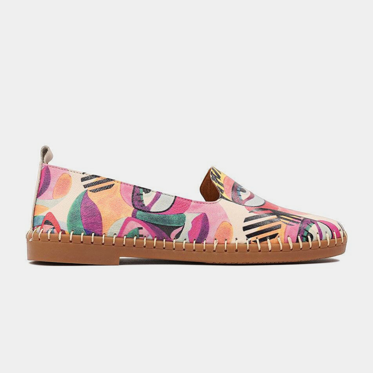 Airlie Portrait Multi Leather Flats - SALA | Shouz