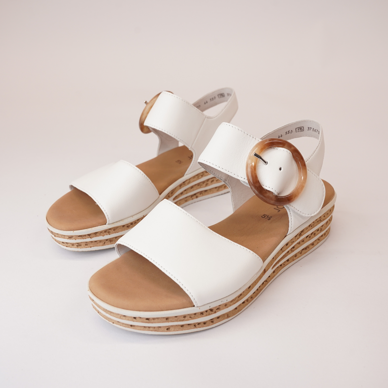 Nerida Latte Leather Sandals