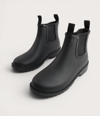 Splashy Black/ Black Gumboots