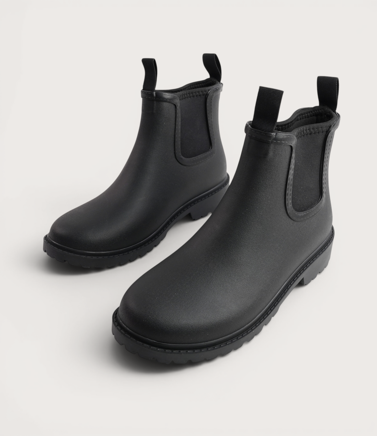 Splashy Black/ Black Gumboots