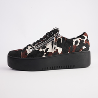 Wolfie Black Choc Cow/ Black Sole Sneakers