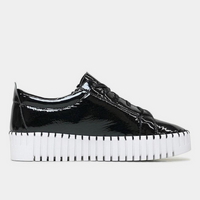 Bump Black Patent Leather Sneakers