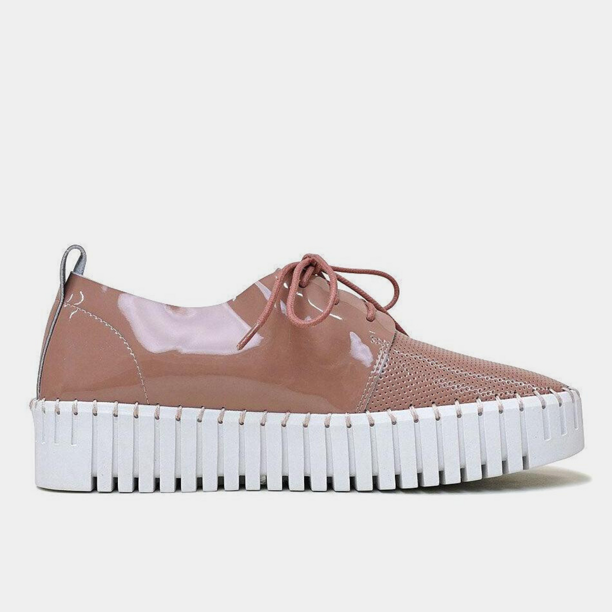 Batu Dark Cafe Patent Leather Sneakers - DJANGO AND JULIETTE | Shouz