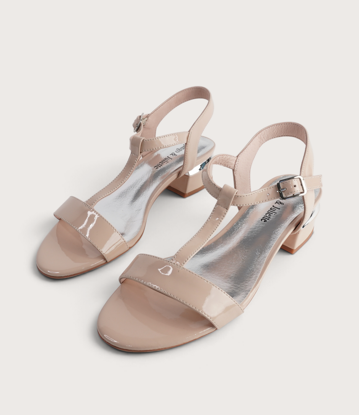 Taner Cafe Patent Leather Heels